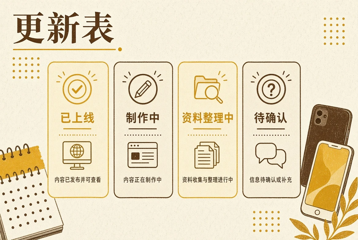 更新表